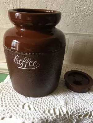 Buy Antique Early Langley Mill Langley Ware Coffee Jar  • 26£
