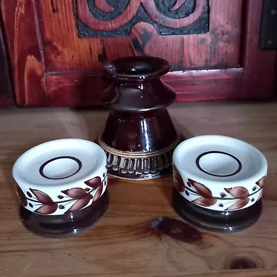 Buy X3 Vintage Jersey Pottery Candle Holders • 15£
