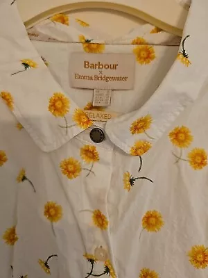 Buy Barbour X Emma Bridgewater UK 16 Meadows Dandelion And Bee Shirt 100% Cotton • 39£