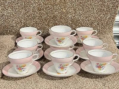 Buy 10 X Vintage Tea Cup And Saucer  Set Bone China Taylor Kent Longton 6805 • 10.50£