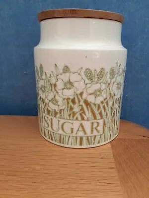 Buy Hornsea Fleur Storage Jar With Original Wooden Lid.(Sugar) • 6£