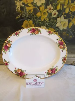 Buy Royal Albert Old Country Roses Oval  Platter - 13.5  - 1962 Backstamp • 39£