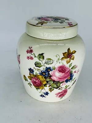 Buy Royal Worcester Palissy Lidded Pot 10cm Floral Deisgn • 12£
