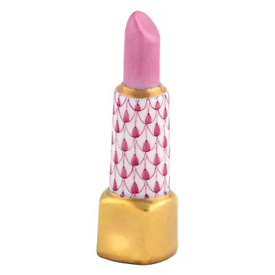 Buy Herend,  Lipstick, Pink Fishnet,  #vhp-16296,  Brand New, Mint & Box! • 179.97£