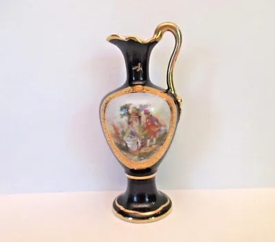 Buy Camille Tharaud 5 3/4  Ewer Cobalt With Portrait, Signed By Maker And Artist • 226.66£