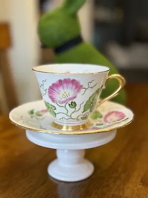 Buy Vintage Tuscan Fine English Bone China Tea Cup & Saucer  Chrysanthemum Floral • 27.40£