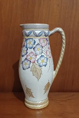 Buy Charlotte Rhead Bursley Ware Jug Vase Hydrangea Falling Leaves Pattern 325 • 69.50£
