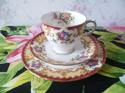 Buy Vintage Tuscan English China Trio Tea Cup Saucer Plate Lorraine • 7£