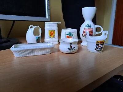 Buy Collection Of 7 Pieces Of Goss Crested China • 12£