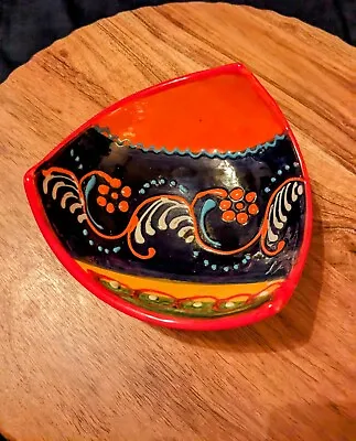 Buy Del Rio Salado Hand Painted Folk Art Pottery Bowl/Dish/ Spain • 14.62£