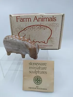 Buy Rare Original Boxed Tremar Pottery Studio Pig Figure 1 Of 6 To Collect In Series • 19.99£
