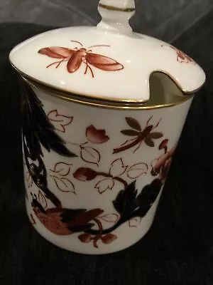 Buy 1960 Coalport, Hand Painted  Hong Kong Lidded Fruit Pot With Bird & Insects • 16£
