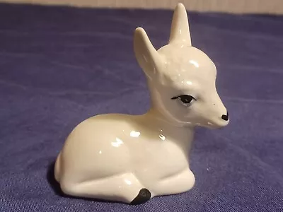 Buy Studio Szeiler England Pottery Figurine - White Deer Fawn Or Sheep Lamb • 10.95£
