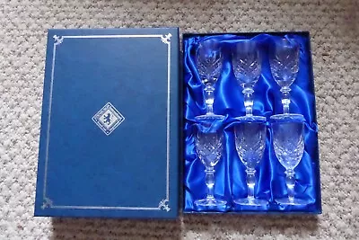 Buy Edinburgh Crystal Boxed Set Of 6 Sherry/port Glasses New • 29.99£