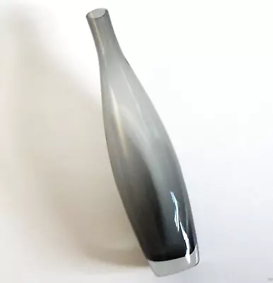 Buy Scandinavian Tall Elegant Smoked Art Glass Vase 1960s Mid Century Modern • 17£