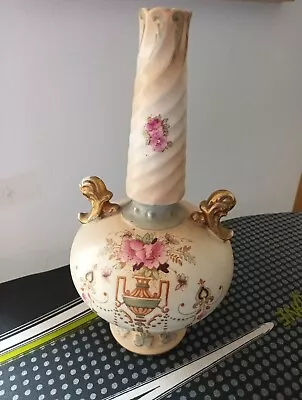 Buy Crown Devon Fieldings Blush Chimmey Vase 11 Inches Tall Dora Patten • 22£