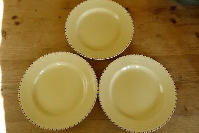 Buy Vintage Crown Ducal Pottery Stitch Pattern 3 X 10  Plates/Shallow Dishes • 9£