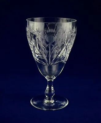 Buy Edinburgh Crystal Vintage “THISTLE” Wine Glass – 12cms (4-3/4″) Tall Signed 1st • 22.50£