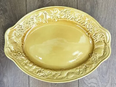 Buy Vtg Royal Worcester Crown Ware Embossed Fruit Mustard Serving Plate Platter Dish • 18£