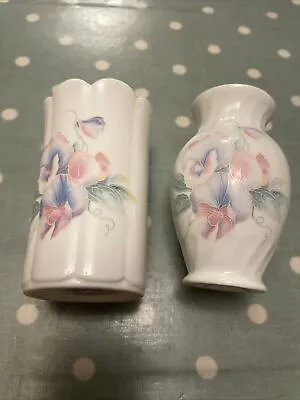 Buy Aynsley Bone China Little Sweetheart Bud Vases Bundle Ornaments Flower Vase • 8£