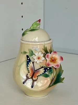 Buy FRANZ- FLUTTERING BEAUTY  Flower & Butterfly Design Sculpt Porcelain -FZ02036 • 111.70£