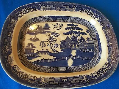 Buy Antique Scottish Pottery Platter J&mpb Bells Pottery Willow • 20£