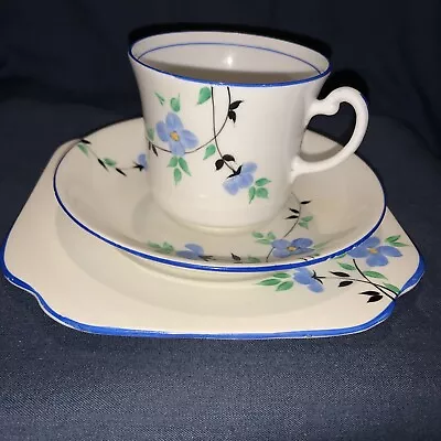 Buy Art Deco Osborne China Exigne Dignitas England Handcraft Tea Trio. • 7.50£
