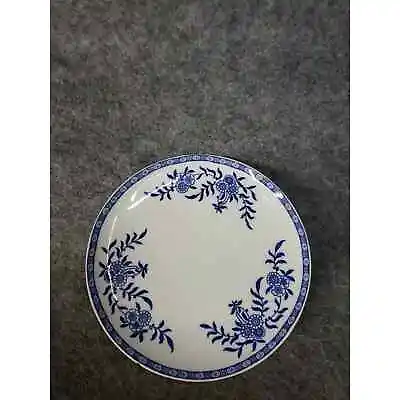 Buy Vintage Warwick China Blue Floral Dinner Plate Blue White Flower Dinnerware • 17.15£