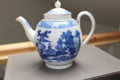Buy Antique Blue And White Bulbous Teapot • 120£