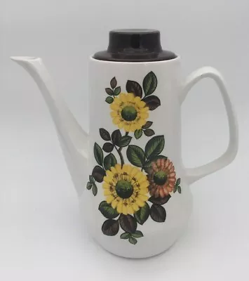 Buy Vintage 1940s Royal Tudor Ware Coffee Pot Dahlia Pattern • 21.95£