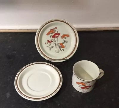 Buy Lambethware Royal Doulton 'Fieldflower' L.S.1019  Cup Saucer & Side Plate Trio • 12.95£