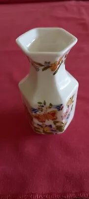 Buy Aynsley Small Hexagonal Posy Bud Bone China Vase • 4.49£