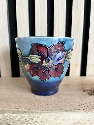 Buy Moorcroft Pottery ‘Clematis’ Pattern Small Planter • 55£