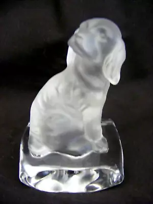 Buy SMALL GLASS SPANIEL / DOG / PUPPY FIGURE By NACHTMANN (GERMANY) • 12.99£