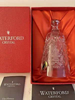 Buy Waterford Crystal Twelve Days Of Christmas 1991 Bell “8 Maids A Milking” Box COA • 11.95£