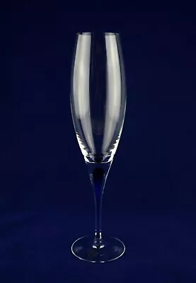 Buy Orrefors Crystal  INTERMEZZO  Blue Champagne  Glass - 25cms (9-3/4 ) Signed 1st • 39.50£