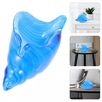 Buy  Blown Glass Conch Shell Crystal Figurines Ornaments Coffee Table • 38.99£
