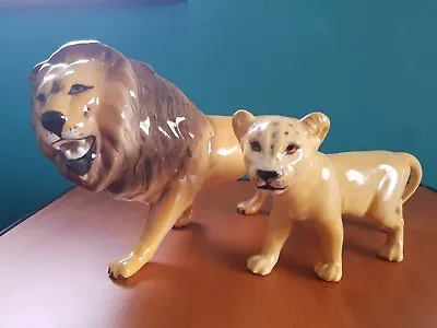 Buy Beswick Lion And Cub • 48.99£