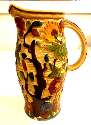 Buy Vintage Staffordshire 9  Ceramic Branch Vase / Jug  Indian Tree  By H.J. Wood • 21.99£