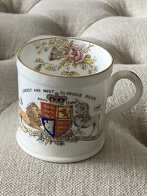 Buy The Foley China - Longest Reign Queen Victoria 1837 Mug Cup 7.5cm • 20£