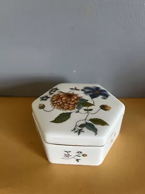 Buy Wedgwood Bone China - Rosemeade Pattern Trinket Pot • 3.50£