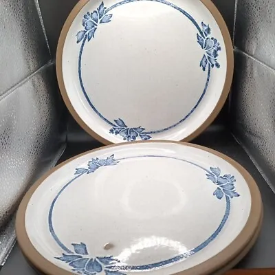 Buy Midwinter Blue Print Stoneware 10.5   Dinner Plates England - Lot Of 3 • 15£