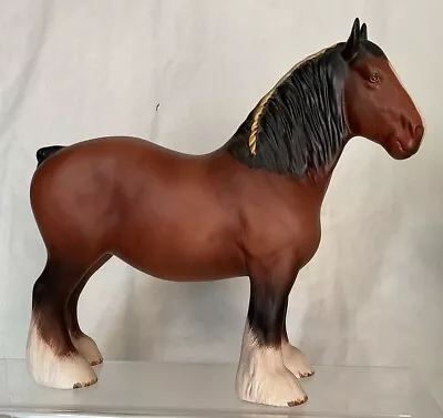 Buy Beautiful Beswick Horse - Shire Mare - Matt Bay • 25.99£