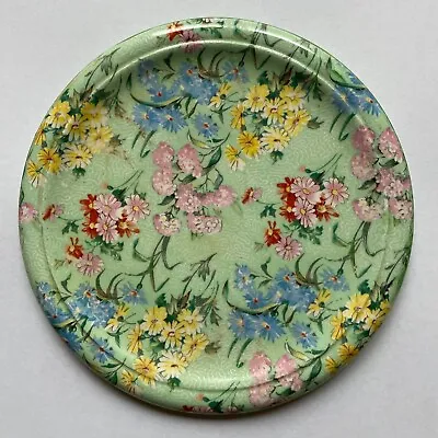 Buy Vintage Shelley 'Melody' Chintz Plate - Green Edged • 23£