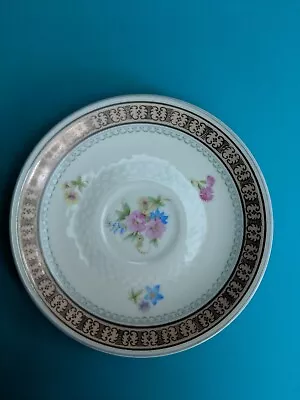Buy 1930 Thomas Germany Ivory Porcelain Demitasse Saucer Floral Design  • 10£