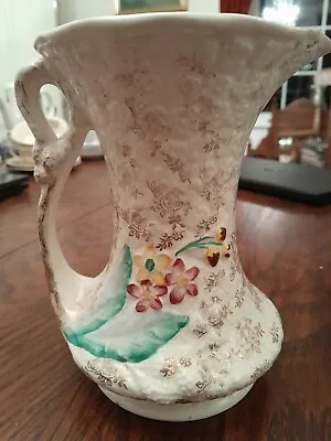 Buy Floral Vase With Handle, 1940's James Kent Hand Painted Vase,  Pitcher • 5£