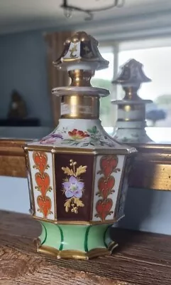 Buy Fine French Sevres Style Porcelain Hand Painted & Gilded Perfume Scent Bottle • 140£