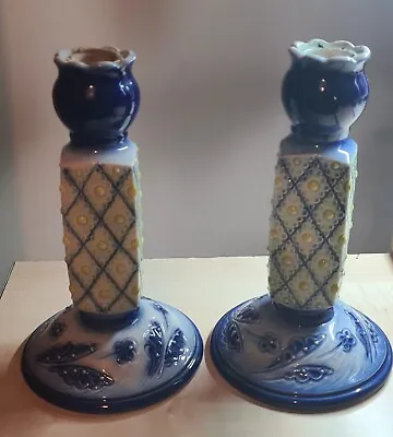 Buy Moorland Pair Of Candle Sticks 1990s STUNNING • 2.99£