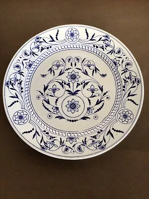 Buy 19th Century TG&F Booth  Ironstone Plate-Dresden Pattern-Blue &White-Antique • 12£
