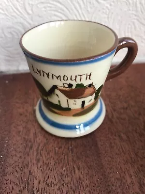 Buy WATCOMBE POTTERY SMALL MOTTO WARE CUP LYNMOUTH 6cm HIGH • 4.99£